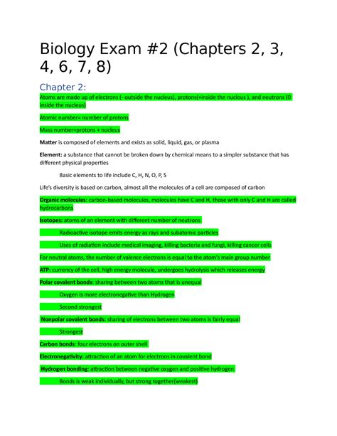 This could be used in lessons for more interactive AP <b>Biology</b> <b>Unit</b> 1 <b>Test</b> Review DRAFT. . Unit 2 exam biology quizlet